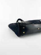 Versace Black Nylon Tote