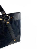 Versace Black Nylon Tote