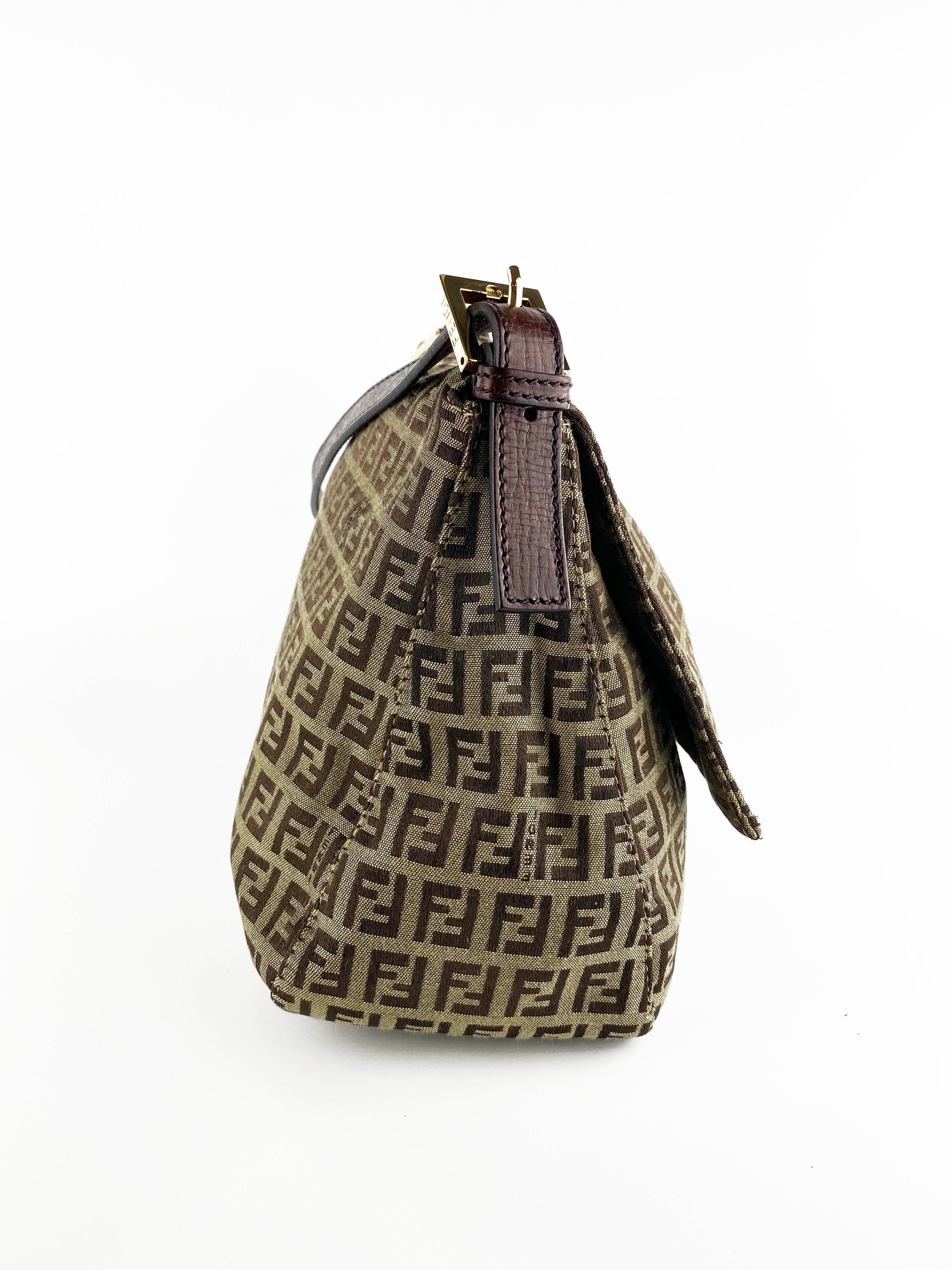 Fendi Vintage Mamma Baguette Zucca Bag