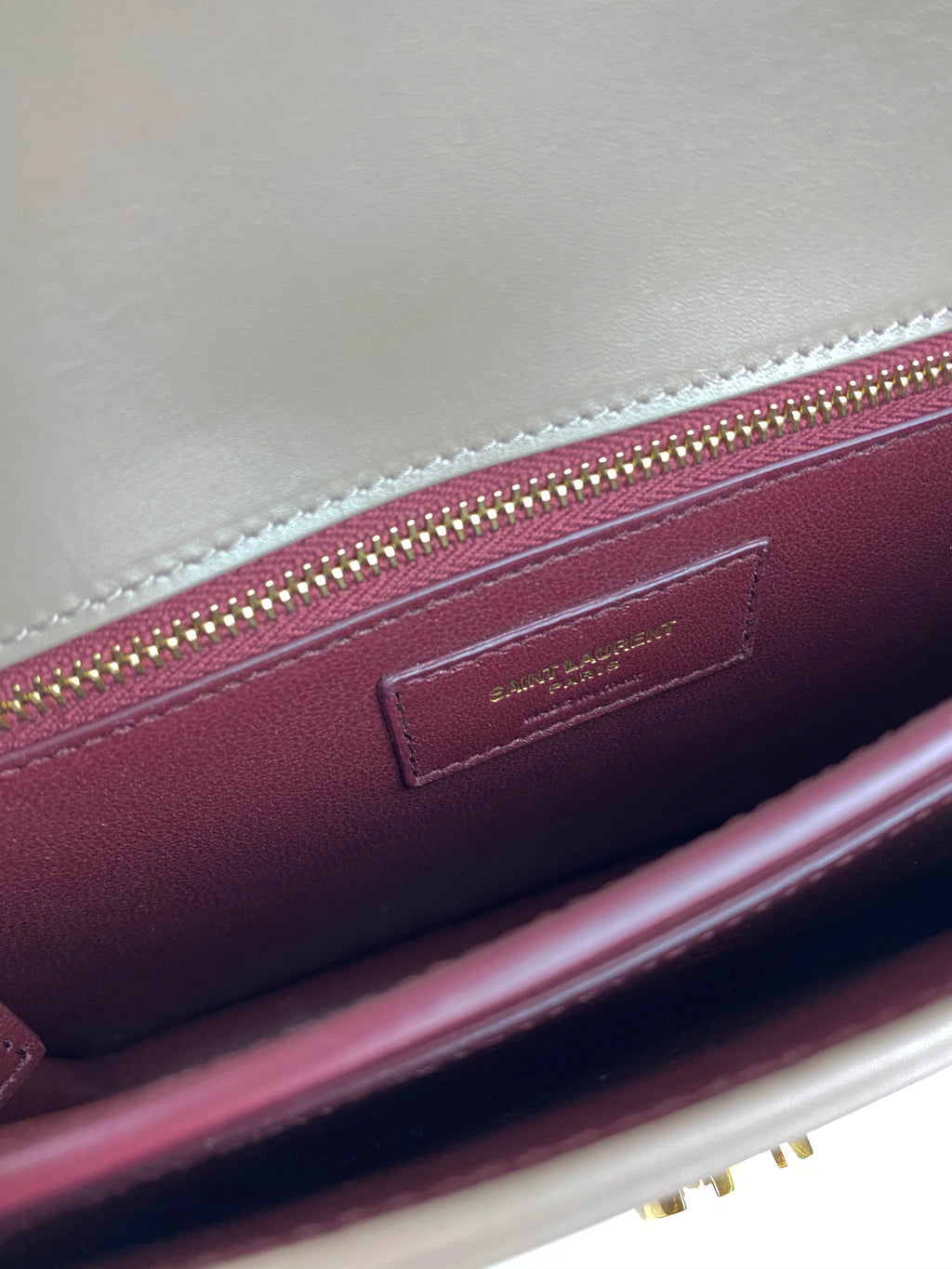 Saint Laurent Cassandra Monogram Clasp Bag in Box Leather